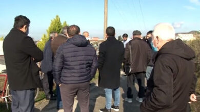 تظاهرة ضد مجاهدي خلق في مدينة مانزا الألبانية