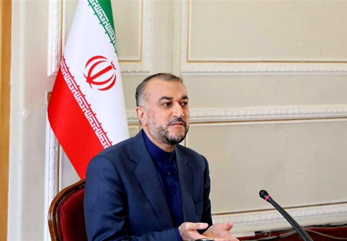 The Iranian foreign minister; Hossein Amirabdollahian