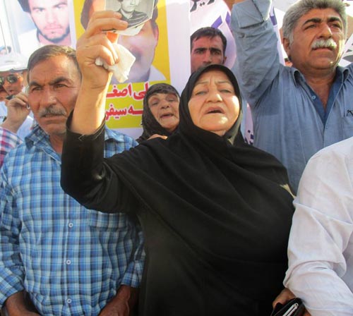 MEK members families in front of Camp Liberty- Iraq