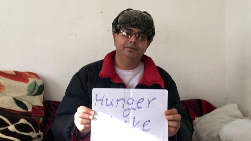 Hassan Heyrani on hunger strike