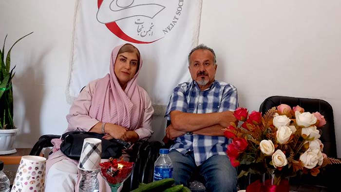 Zahra Sharifi and her husband - sister of two MEK victims