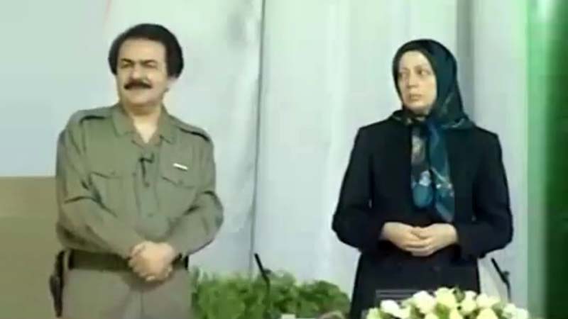 مریم و مسعود رجوی رهبران فرقه مجاهدین خلق